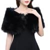 Faux Fur Wedding Faux Fur Shawl Ticken Warm Rabbit Fur Scarves Korean Style Plush Shawl  Women