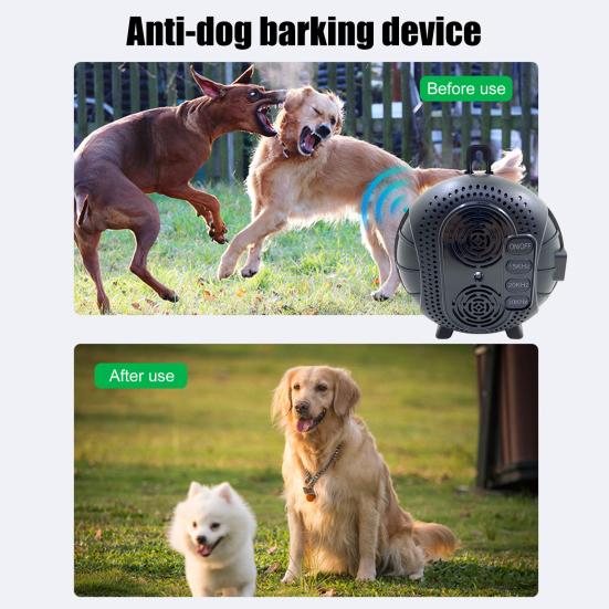 Anti Bark Device for Dogs Rainproof Bark Controller Intelligent Sensor Humanized Effective Barking Deterrent for Small Medium Large Dogs