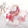 Magical Unicorn Floral Crown Sticker Decal for Kids Room DecorUmbrella, Portable 3-Fold Compact Umbrella for Men & Women Gift