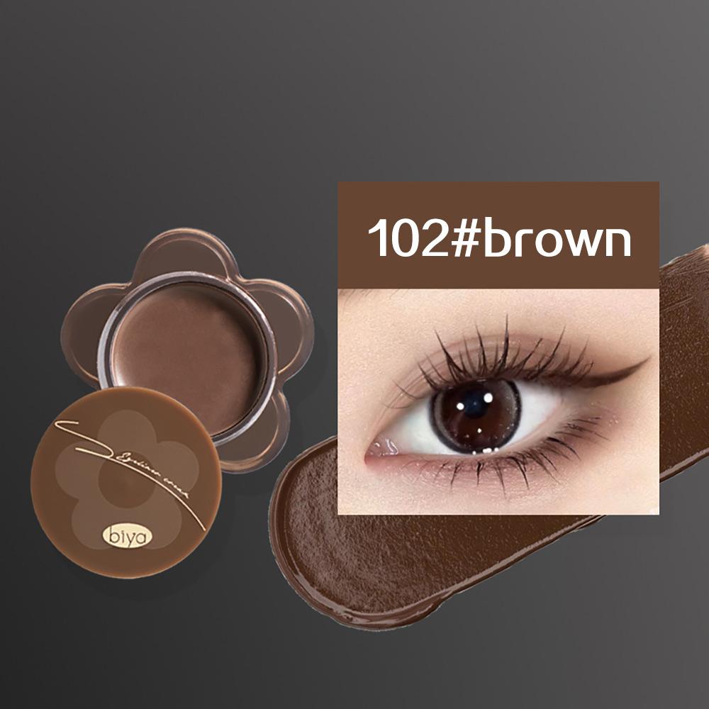 Biya Подводка для глаз, водостойкая и устойчивая к поту, стойкая и не размазывающаяся, дымчато-темная, многоцелевая пудра для бровей