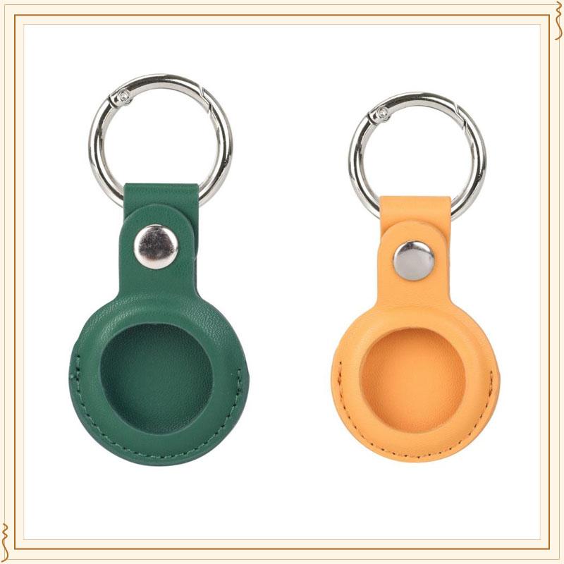 1/2pcs PU Leather Case for Apple Airtags Cover with Keychain Air Tag Holder Animal Tracker Accessories Protective Shell
