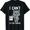 Я Не Могу Это Сезон Налогов День Бухгалтер Бухгалтерия Кот Футболка