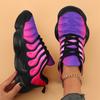 Женские кроссовки, модные туфли на платформе радужного цвета, повседневная обувь для ходьбы, удобная и легкая женская вулканизированная обувь для активного отдыха