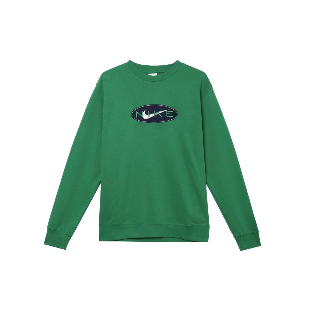 Nike Мужская толстовка с круглым вырезом из французского терри Aloe Verde Midnight Navy FZ4729-399