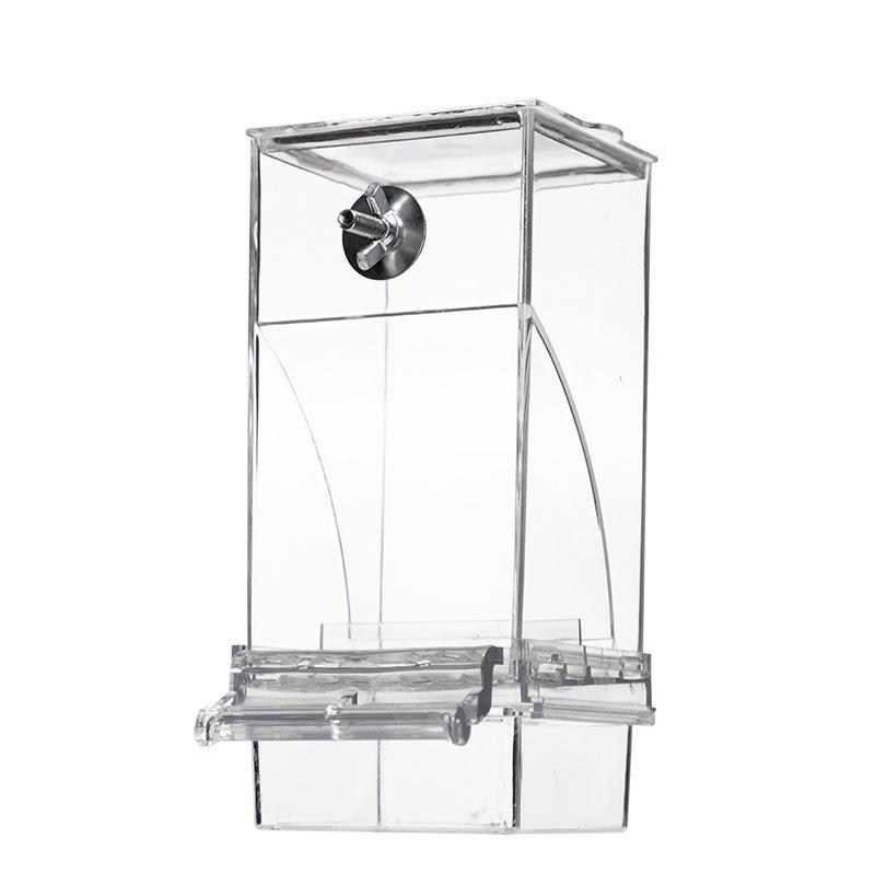 Прозрачная автоматическая кормушка для попугаев и миска для еды для птиц