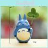 Japanese Style Resin My Neighbor Totoro Figurine With Leaf Elements For Desktop Micro Landscape