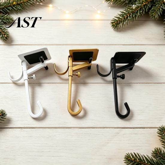Home Decor Accessories Garland Stocking Hanger, Adjustable No Drilling Christmas Hook, Heavy Duty Metal Hook Wreath Holder for Fireplace