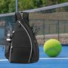 Pickleball Paddle Backpack Mesh Pocket Adjustable Strap Waterproof Oxford Cloth Outdoor Sports Badminton Table Tennis Racket Storage Bag