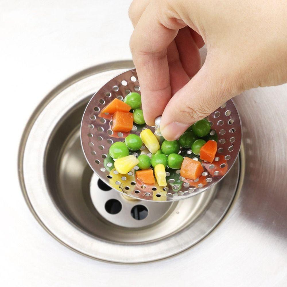 With Handle Sink Strainer Stainless Steel Kitchen Sink Filter Durable Colanders