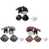 A79 Luggage Wheels Suitcase Double Row Roller Repairing Kit 360° Spinner Casters Heavy Duty Wheel 1 Pair with Screws