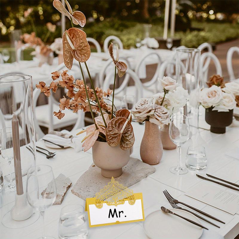 10 шт. Карточка для стола, свадебная стереоскопическая декоративная, многоцветная, сделай сам, карточка для сиденья, день рождения, ажурный узор, аксессуары для вечеринки