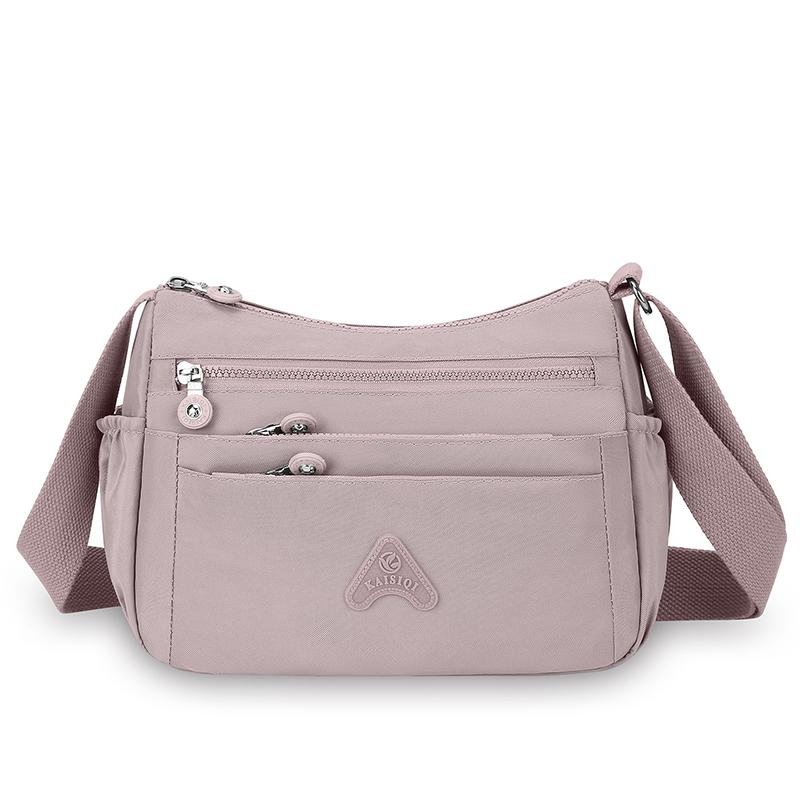 Женская сумка через плечо, нейлоновая сумка, многослойный карман, большая вместимость, сумка через плечо