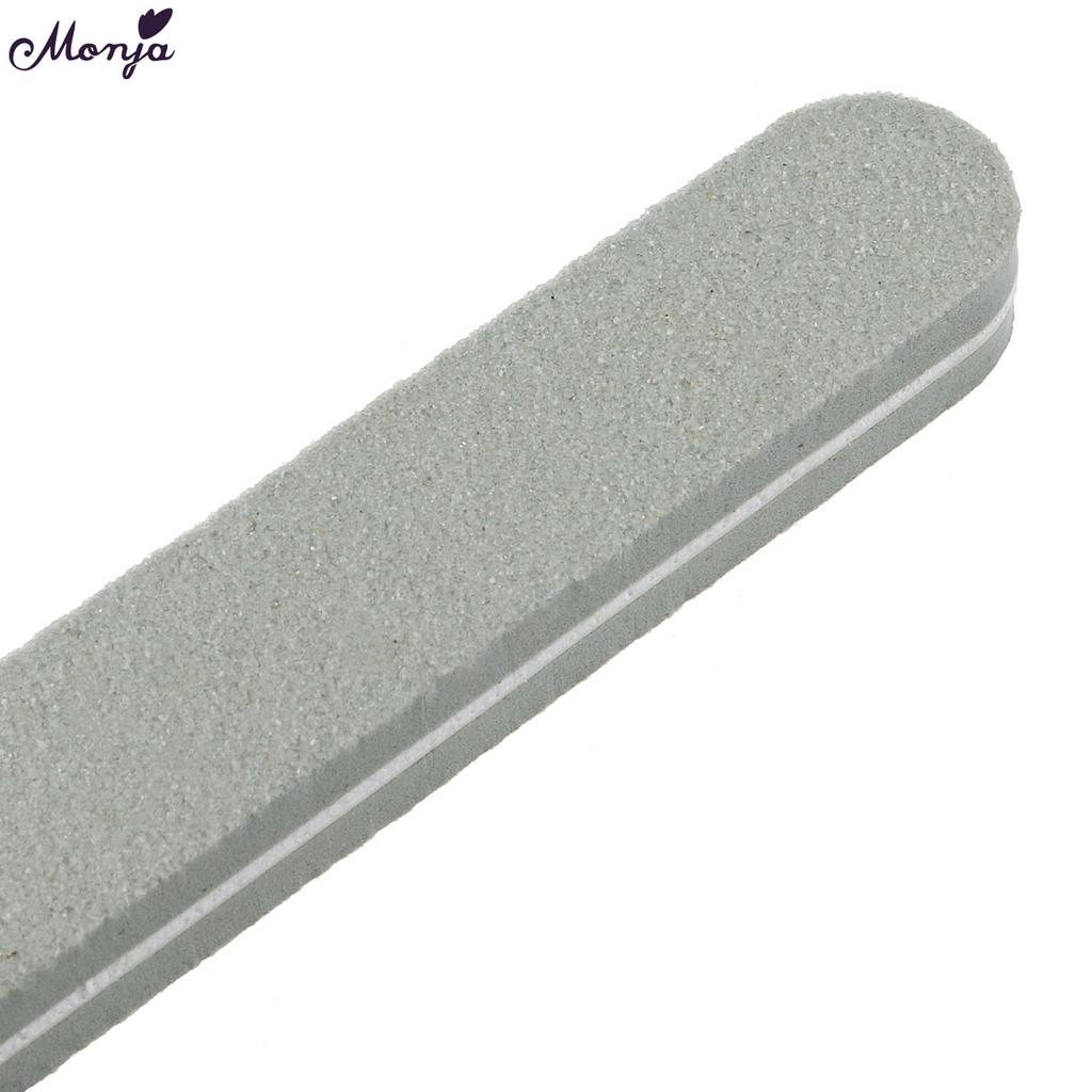 monja 100/180 абразивный блок для полировки ногтей двухсторонняя шлифовальная полировальная губка пилочка для ногтей полировка маникюр педикюр уход триммер инструмент