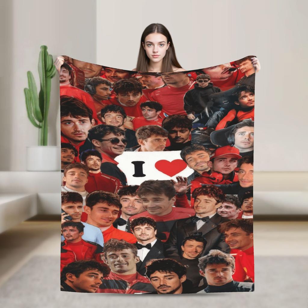 Charles Leclerc Jesus Funny Blanket Travel Flannel Throw Blanket For Bedroom Soft Warm Design Quality Bedspread Gift