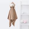 Hooded Baby Towel Button-up Absorbent Bathrobe Cartoon Animal Coral Velvet Cape Towel for Girls Boys Toddlers Home Pool Use