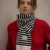 KNOWN BETTER Stripe Knit Muffler [KNFW05ACC06]_Black