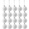 Velvet Christmas Ball 6cm Wine Red White Xmas Tree Hanging Baubles Ornament Flocked Velvet Christmas Ball Home Party Decoraction