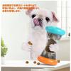 Free shipping dog educational toy snack ball slow feeding dumbbell-shaped holder exercise deficiency relief stress food IQ training bowl durable cat