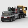 Новый MOC City Мобильный кран Поддержка Грузовик Прицеп Модель Строительные блоки DIY Модульная Технология Сборка Детская Игрушка Подарок Мальчику