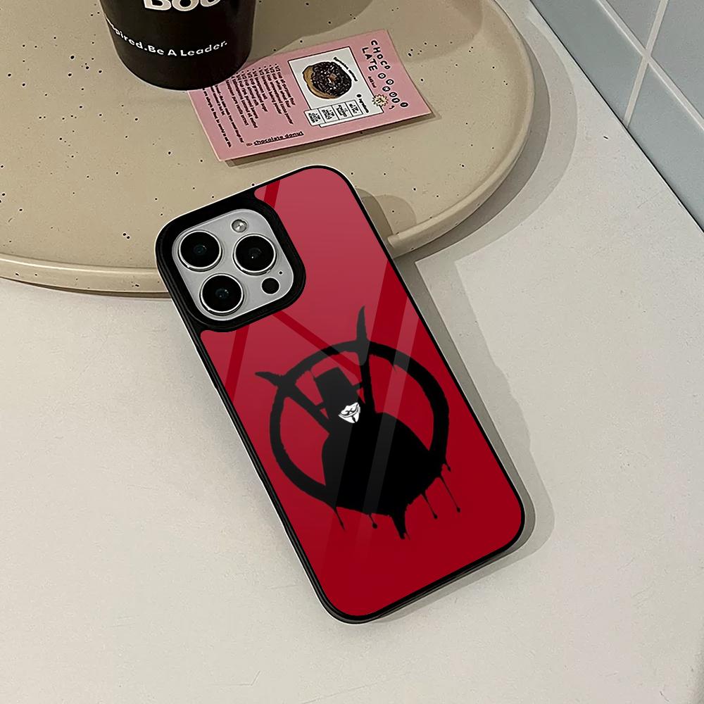 Чехол для телефона V For Vendetta для Iphone 17 16 15 14 Air 13 12 11 Pro Max Mini Plus Fundas Shell PC+TPU Cover