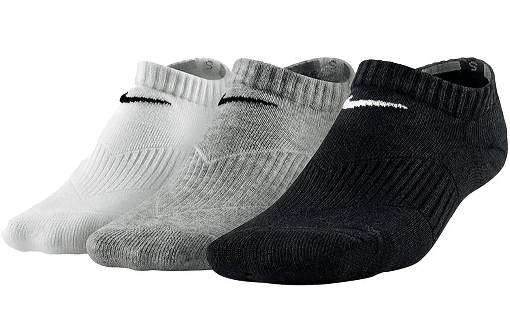 Nike Носки до щиколотки, унисекс, 3 шт., белые/серые/черные, SX4721-967