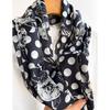 Polka Dot Retro Fashionable Printing New Style Long Strip Small Streamers Age-reducing Versatile High-end Professional Scarf Spring, Summer and Autumn