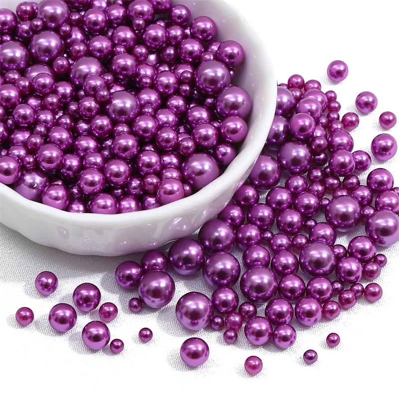 200 шт., 3-8 мм, цветные бусины из АБС-пластика, круглые искусственные жемчужные бусины для самостоятельного изготовления ювелирных изделий, украшения дома, художественный искусственный жемчуг для наполнителей ваз