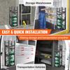 Refrigerant Tank Rack, with 2 x 30lbs and Other 3 Small Bottle Tanks, Cylinder Tank Rack 12.79x12.99x47.12 in, Refrigerant Cylinder Rack and Holders