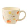Cute Fruit Pattern Ceramic Mug Strawberry Coffee Cup Oatmeal Breakfast Cup Water Cup Valentine's Day Present Couple Water Cups