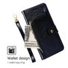Zipper Wallet Case For Itel A48 Vision 1 Pro Blackview A100 A55 A50 Cubot X30 TCL 20 Pro Cover Flip PU Leather Holster Card Slot Lanyard Phone Bumper