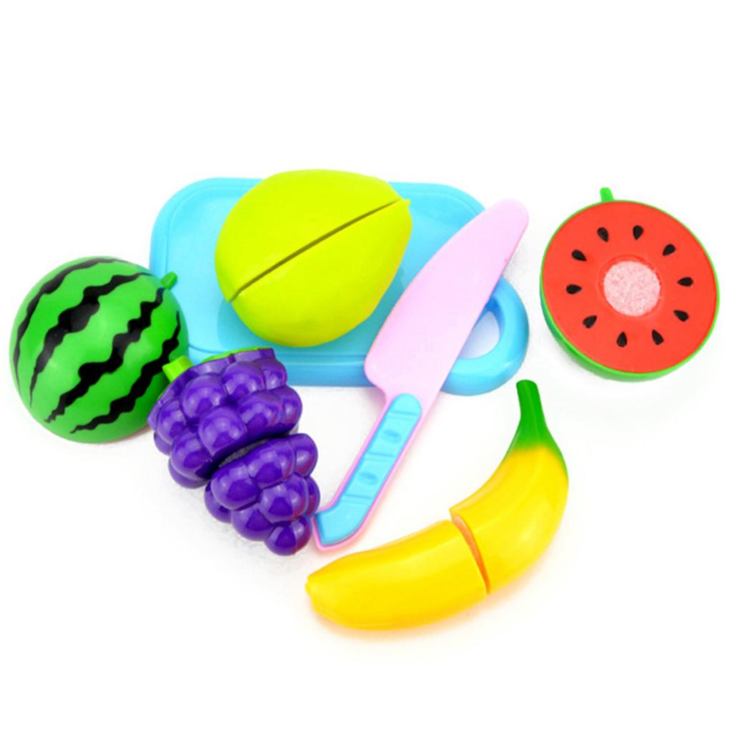 Детские игрушки для резки фруктов, пластиковая кухня, ролевые игры, набор игрушек для резки фруктов для малышей