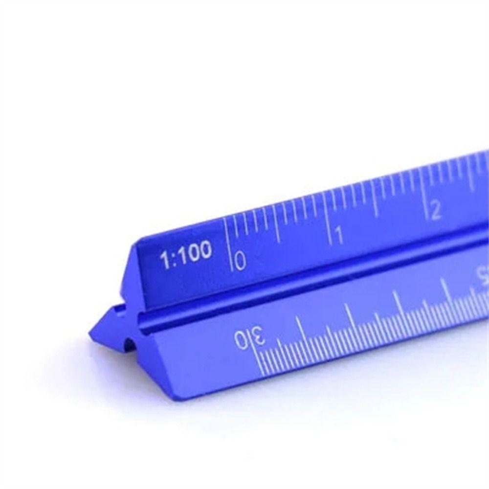 Multi-function Measuring Ruler Aluminum Zinc Zinc Alloy Metal Ruler Triangular Scale Ruler  Stationery