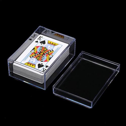 Коробка для хранения игральных карт, Прямоугольный дисплейный кейс для колод, Коробка-держатель для игральных карт для коллекционных и игровых карт