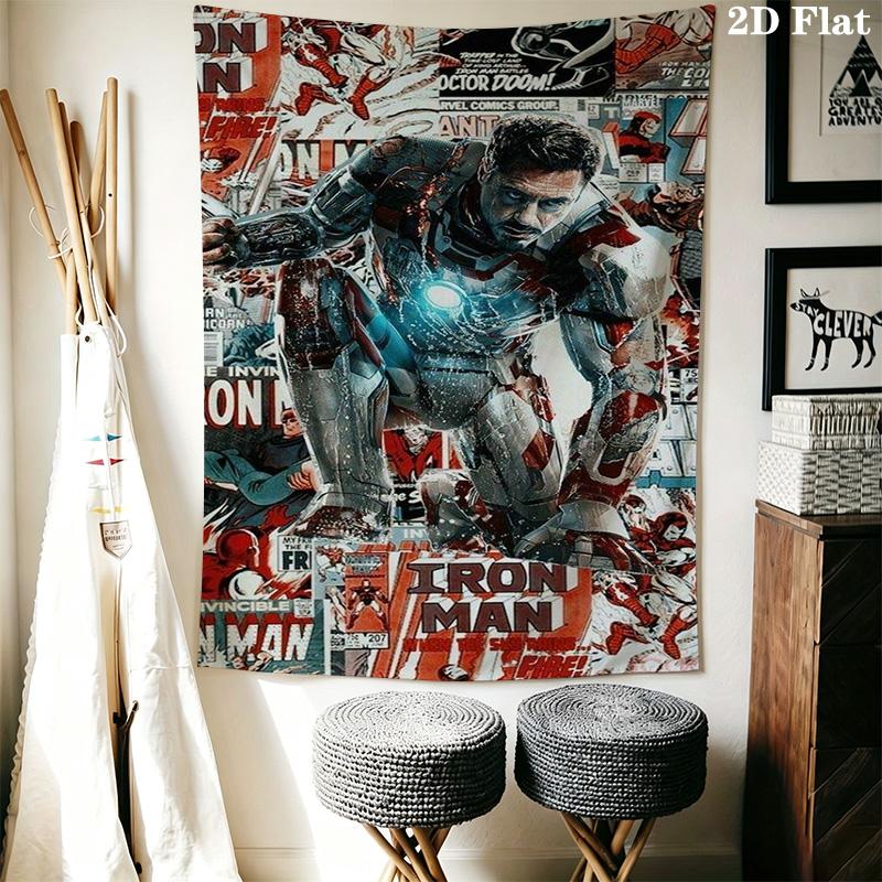 Iron Man Minimalist Tapestry Tapestry Fashion Print Wallmounted Background Wall Hanging Cloth Home Decor Christmas Gift