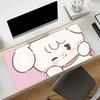 Gaming Mouse Pad Large Desk Mat Antislip Stitched Edges Cute Pink Cartoon Cat Nonslip Mat for Gaming  Office Use