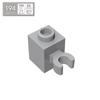 BRICKE 1x1 Brick with Connector Holder, Compatible with Lego 60475 30241 Small Building Blocks