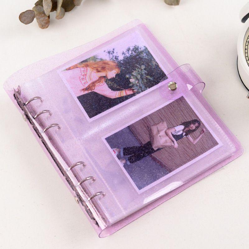 Big Capacity 6hole Photo Album With Glitter Pp Cover For Weddings And Celebrations