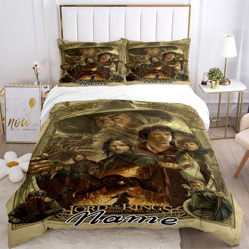 Custom Textile Epic Journey Bedding 3 Piece Set HD Print Duvet Cover Pillowcases for Teens Adult Bedroom Decoration
