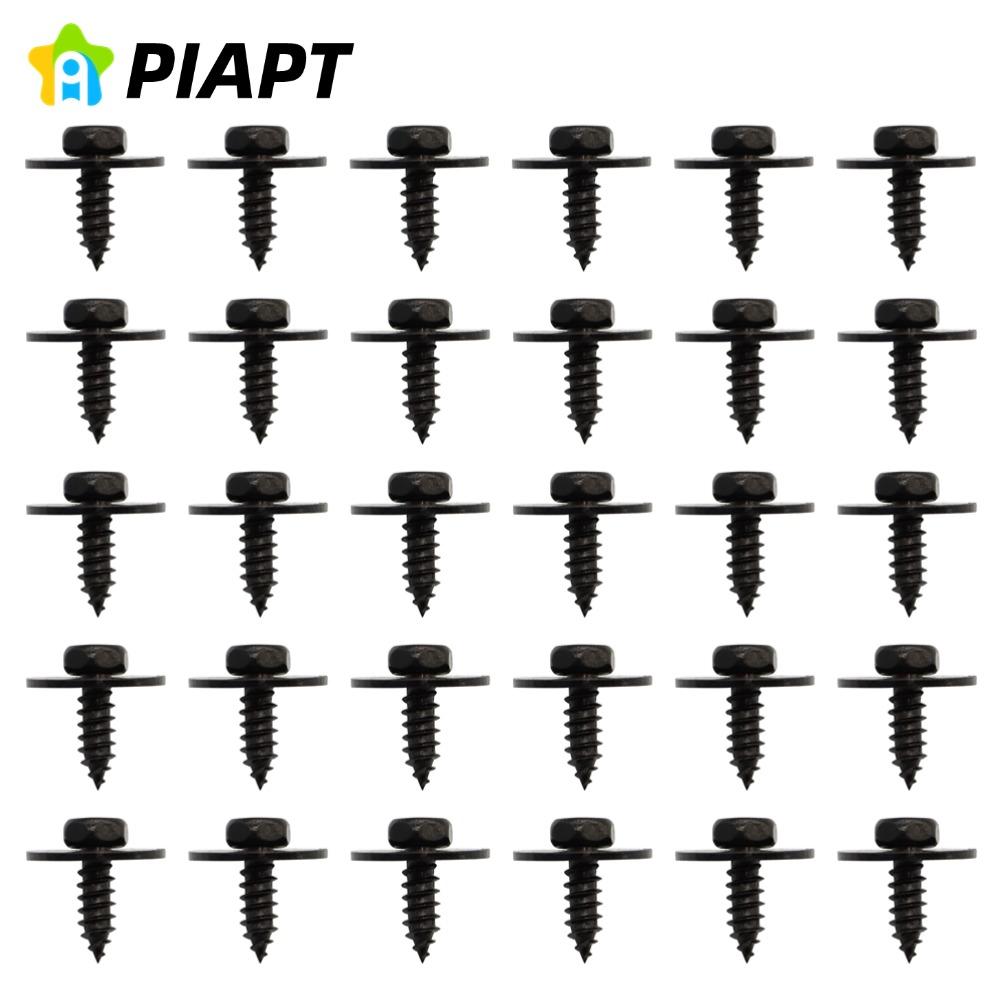 30PCS M4.8 Hex Head Sems Screws for BMW Wheel Arch Trim Underfloor Coating Rear Trim Cover Underhood Shield 07147129160