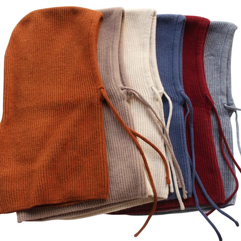 Tri-polar Knitted Hooded Neck Warmer Scarf TP6440