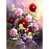 5D DIY Алмазная картина Цветочная композиция Набор для вышивки крестом Полная круглая алмазная вышивка
