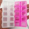 Rectangle Small 10 Grid Plastic Storage Box Packaging Transparent Tool Earring Jewelry Beads Bin Case Craft Organizer
