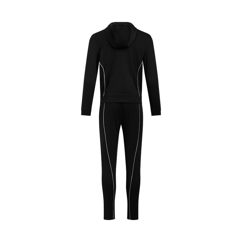Under Armour Спортивный костюм с логотипом, худи с длинным рукавом, облегающий, удобный, модный, длинные брюки, повседневный спортивный комплект, мужские спортивные костюмы, черный 1390152-001