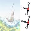 50 шт. 3-ходовые вертлюги Рыболовные снасти Оснастка 3-ходовые бочонки Рыболовные соединители Бочонки для лески Тройные вертлюги с бусинами