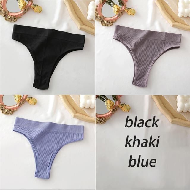 Women's Panties Seamless High Waisted Underwear Women Comfortable Panties Women Sexy Underpants For Women 3PCS/Set
