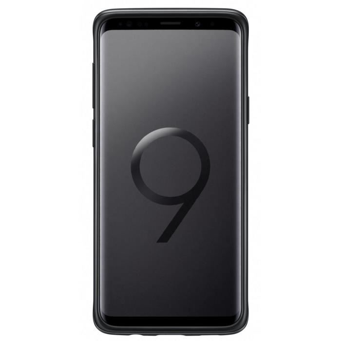 Samsung coque renforcée stand s9+ noir
