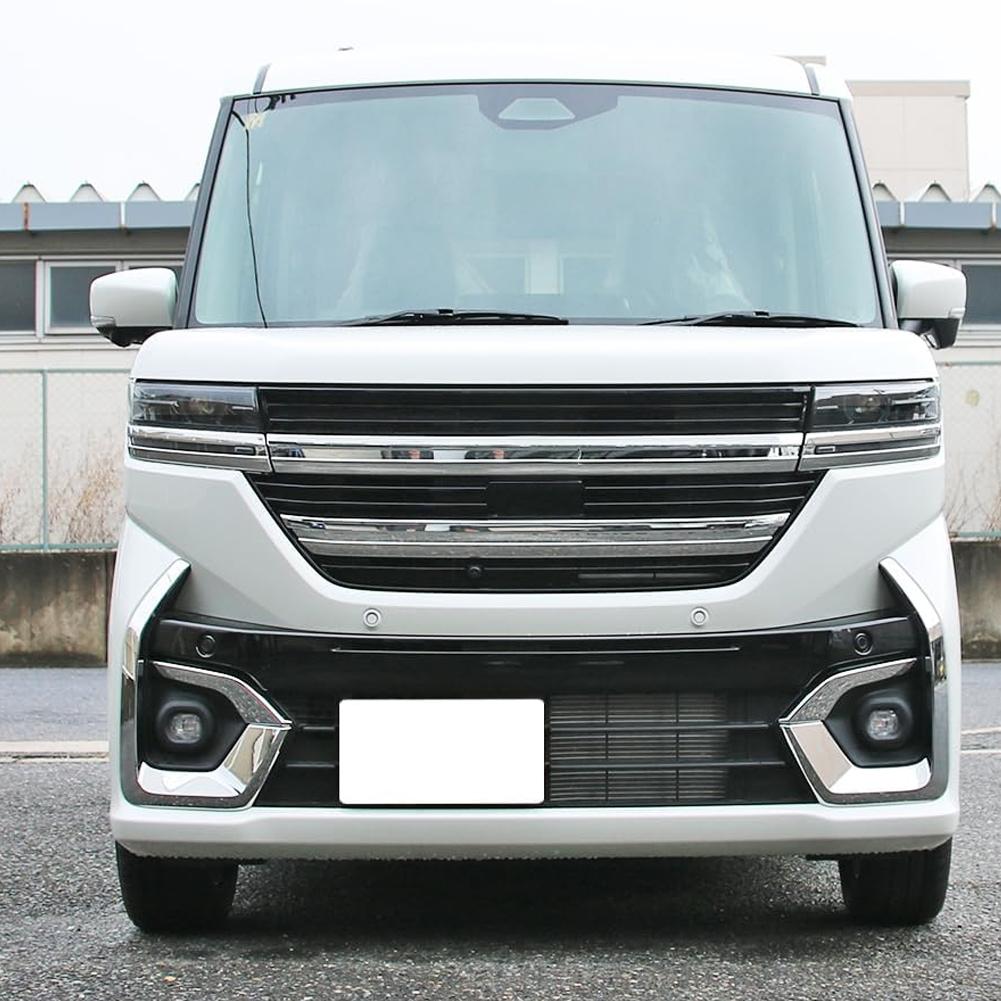 Хромированная декоративная накладка на реснички противотуманных фар 2024 для Suzuki Spacia Custom, аксессуары для украшения автомобиля B7M5