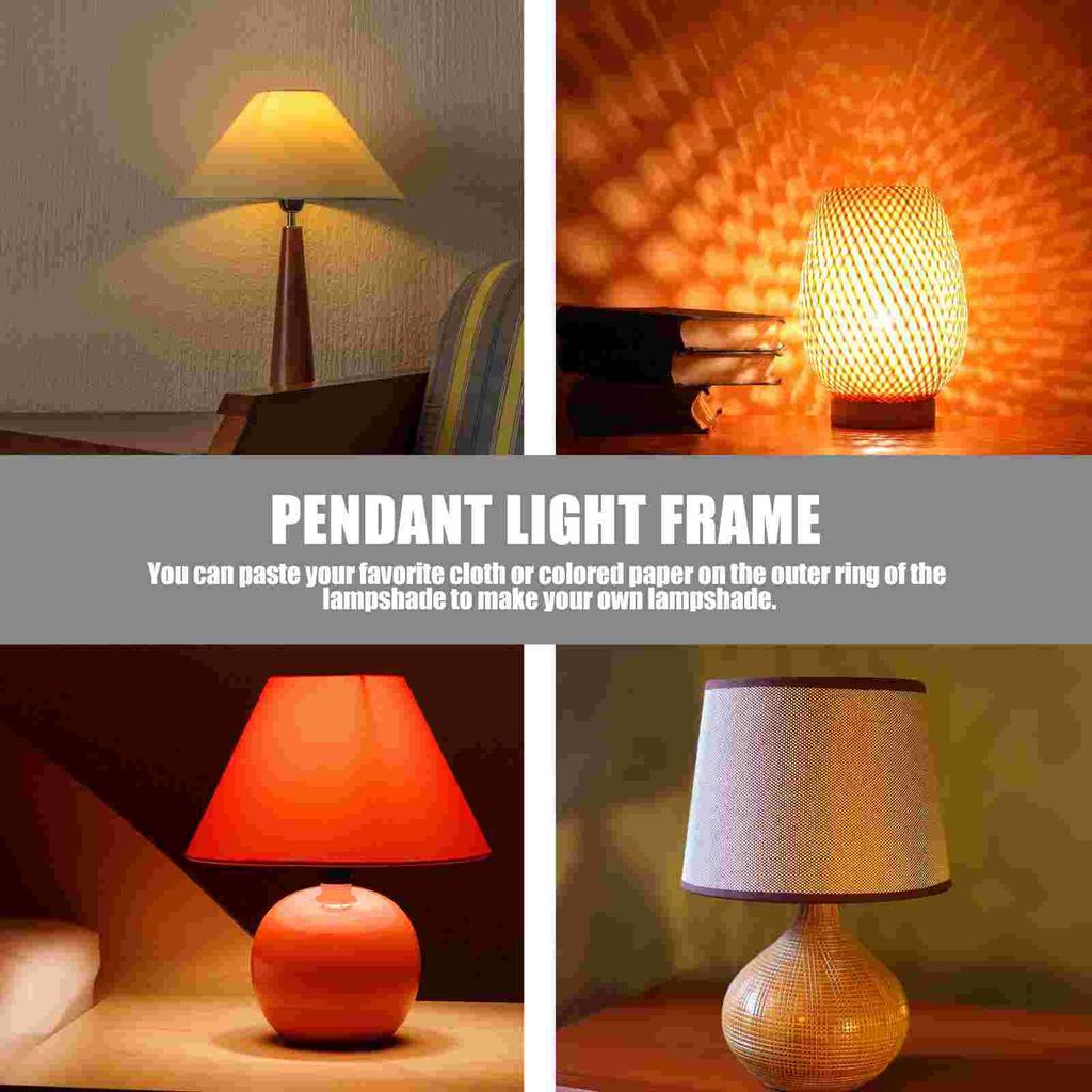 4 шт. Держатель лампы Зажим Пузырчатая структура Подставка Абажур для освещения Клетка Абажуры Круглая рама