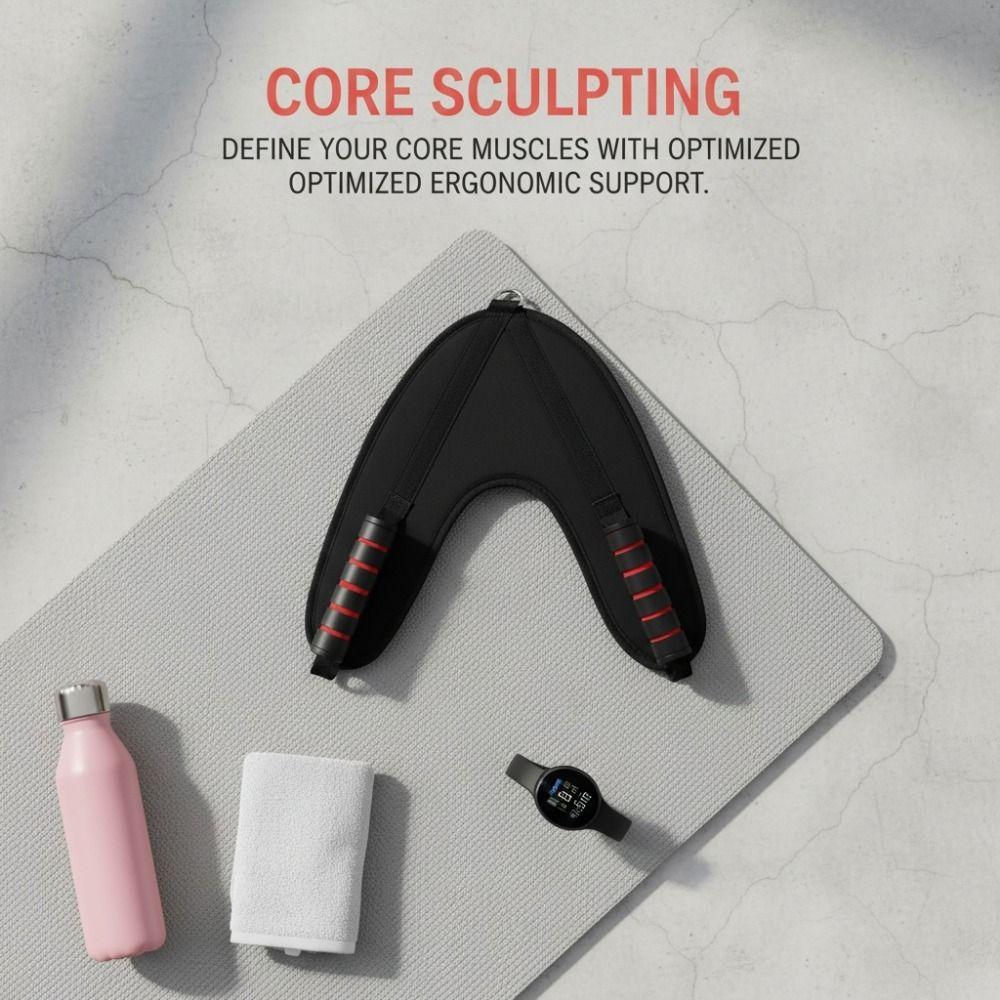 Strong Tension Band Abdominal Crunch Harness V-Shape Core Muscle Training Equipment Cable Machine