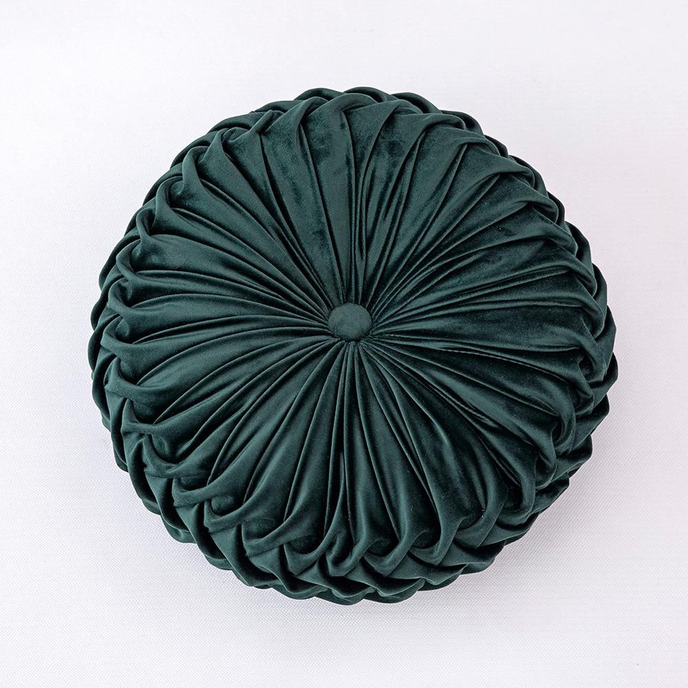 Европейская подушка, подушка для дивана, прикроватная подушка для талии, круглая подушка на заказ, плиссированная подушка ручной работы в виде тыквы с колесами